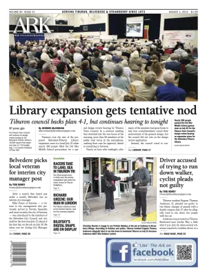 Front page of The Ark, August 1, 2012