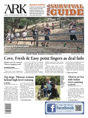 Front page of The Ark, August 22, 2012