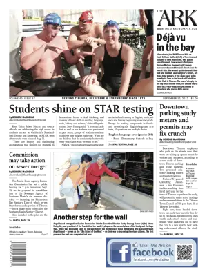 Front page of The Ark, September 12, 2012