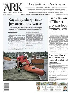 Front page of The Ark, December 26, 2012