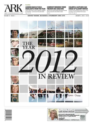Front page of The Ark, January 2, 2013