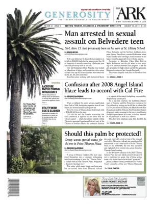 Front page of The Ark, January 30, 2013
