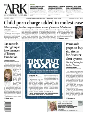 Front page of The Ark, February 27, 2013