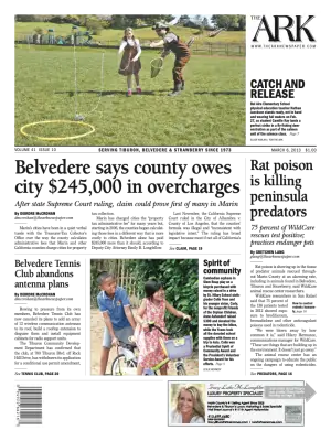 Front page of The Ark, March 6, 2013