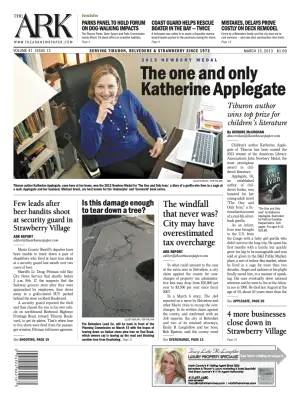 Front page of The Ark, March 13, 2013