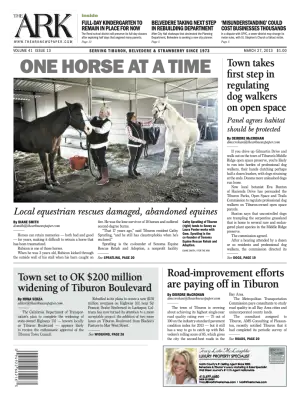 Front page of The Ark, March 27, 2013