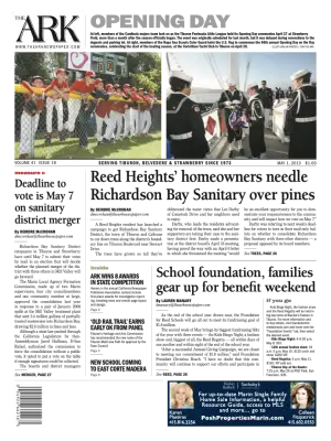 Front page of The Ark, May 1, 2013