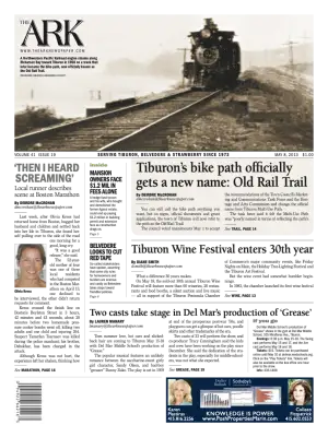 Front page of The Ark, May 8, 2013