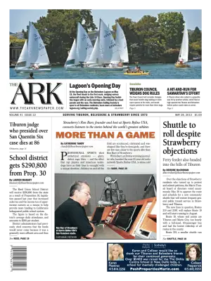 Front page of The Ark, May 29, 2013