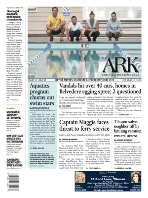 Front page of The Ark, July 10, 2013