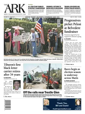 Front page of The Ark, July 17, 2013
