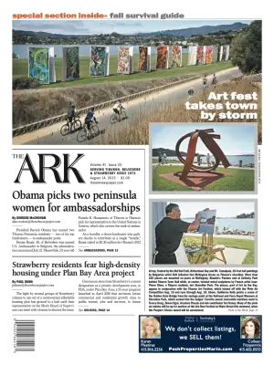 Front page of The Ark, August 14, 2013