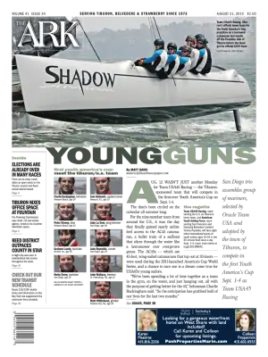 Front page of The Ark, August 21, 2013