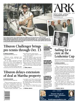 Front page of The Ark, October 9, 2013