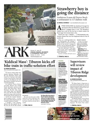 Front page of The Ark, October 16, 2013