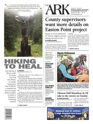 Front page of The Ark, October 30, 2013