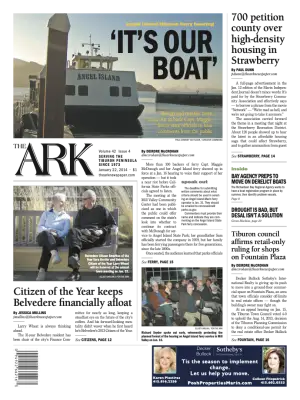 Front page of The Ark, January 22, 2014