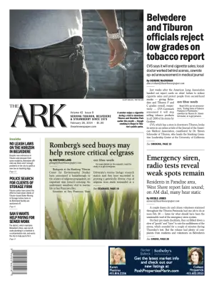 Front page of The Ark, February 26, 2014