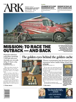 Front page of The Ark, March 12, 2014