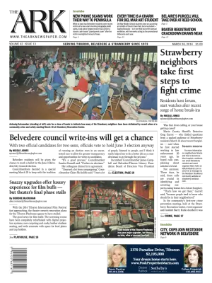 Front page of The Ark, March 26, 2014