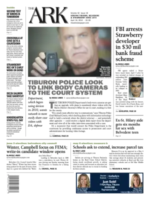 Front page of The Ark, April 16, 2014
