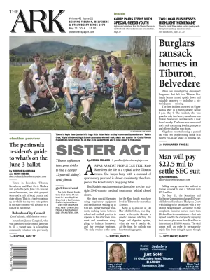 Front page of The Ark, May 21, 2014
