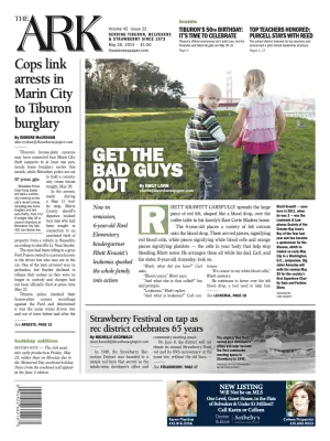 Front page of The Ark, May 28, 2014