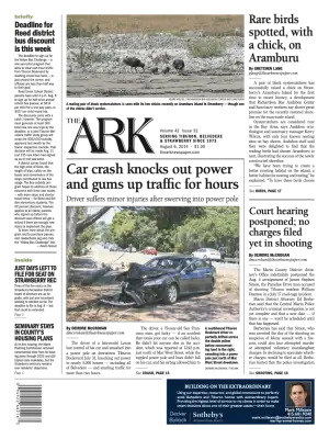 Front page of The Ark, August 6, 2014