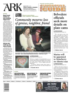 Front page of The Ark, August 20, 2014