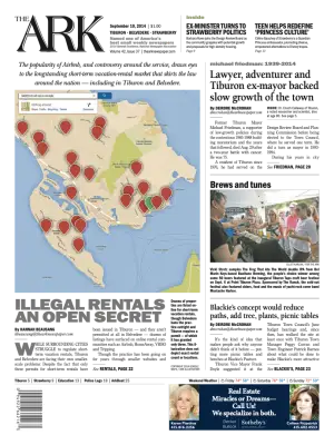 Front page of The Ark, September 10, 2014