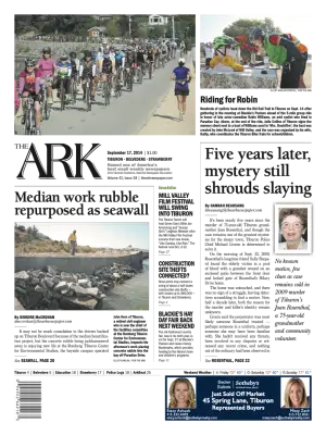 Front page of The Ark, September 17, 2014
