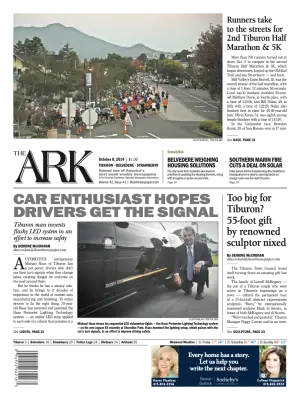 Front page of The Ark, October 8, 2014