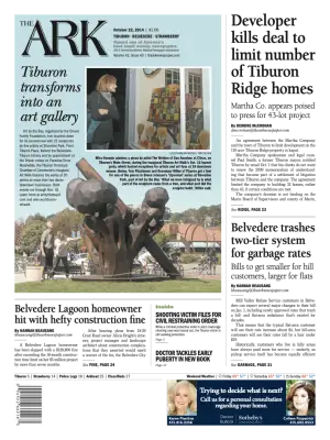 Front page of The Ark, October 22, 2014