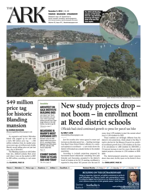 Front page of The Ark, November 5, 2014