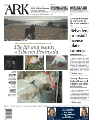 Front page of The Ark, November 19, 2014