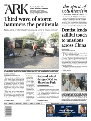 Front page of The Ark, December 24, 2014