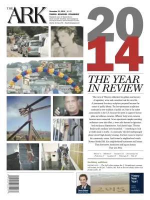 Front page of The Ark, December 31, 2014