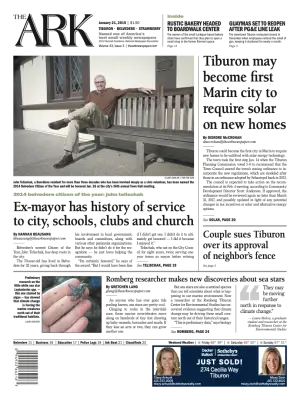 Front page of The Ark, January 21, 2015