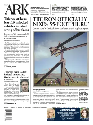 Front page of The Ark, February 11, 2015