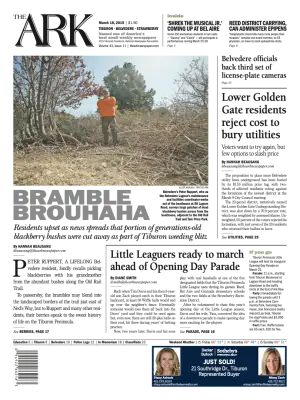 Front page of The Ark, March 18, 2015