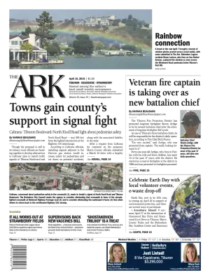 Front page of The Ark, April 15, 2015