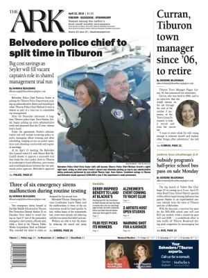 Front page of The Ark, April 22, 2015