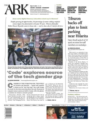 Front page of The Ark, May 27, 2015