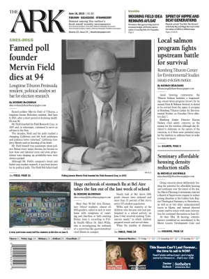 Front page of The Ark, June 10, 2015
