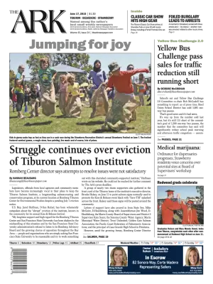 Front page of The Ark, June 17, 2015
