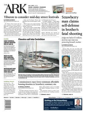 Front page of The Ark, July 1, 2015
