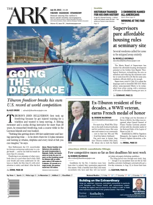 Front page of The Ark, July 29, 2015