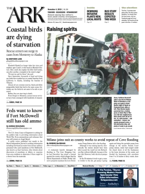 Front page of The Ark, November 4, 2015