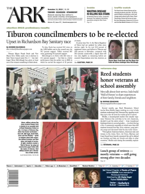 Front page of The Ark, November 11, 2015
