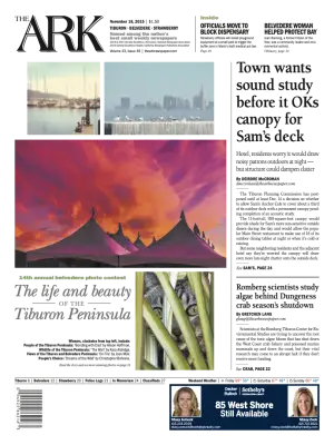 Front page of The Ark, November 18, 2015